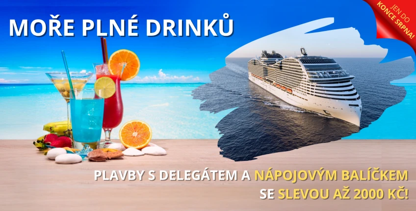 MOŘE PLNÉ DRINKŮ: Akce na plavby s nápojovými balíčky v ceně