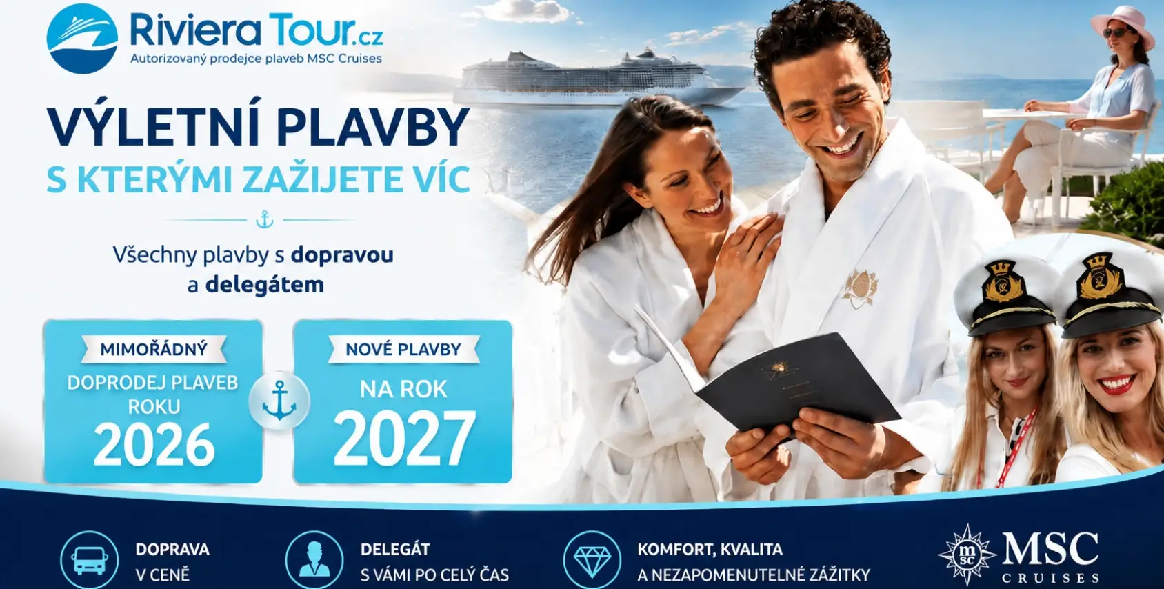 Akční doprodej podzimních plaveb 2026 & exkluzivní novinky pro rok 2027 již od 19 990 Kč