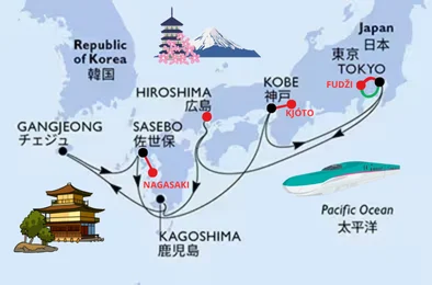 Jarná plavba po Japonsku a Južnej Kórei