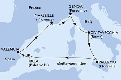 Cruise to Ibiza on MSC Musica