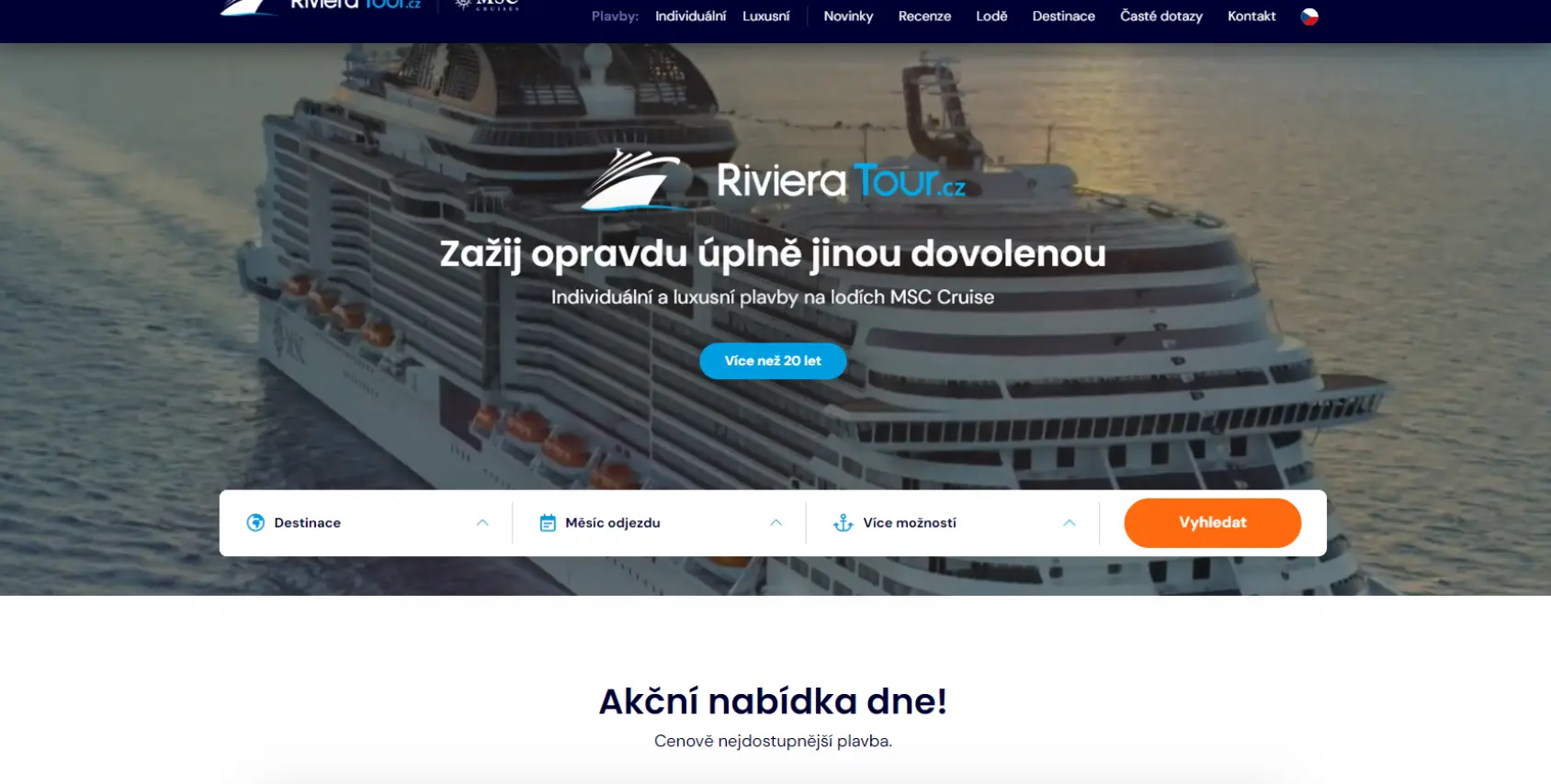 Riviera Tour spúšťa novú webovú stránku pre individuálne plavby