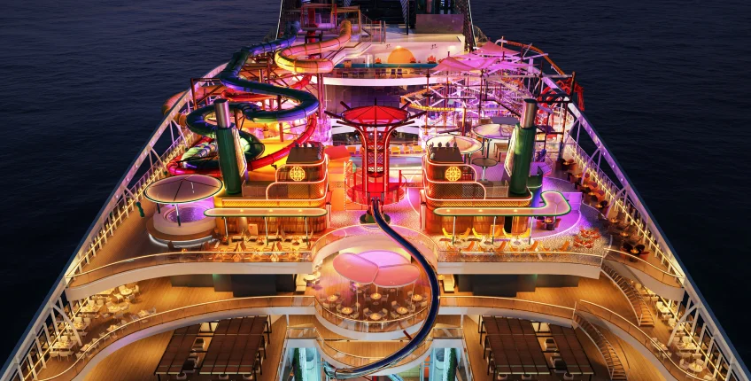 MSC World Asia představí nejdelší suchou skluzavku na moři