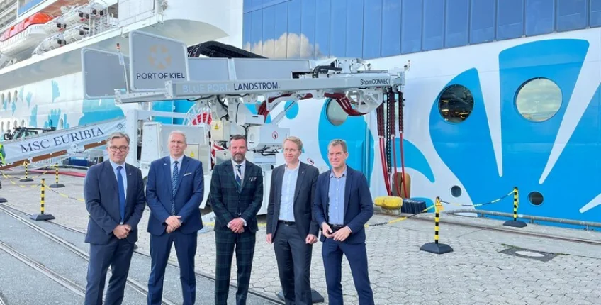 Další krok k ekologickému provozu. MSC Cruises a přístav Kiel spustily systém pobřežního napájení