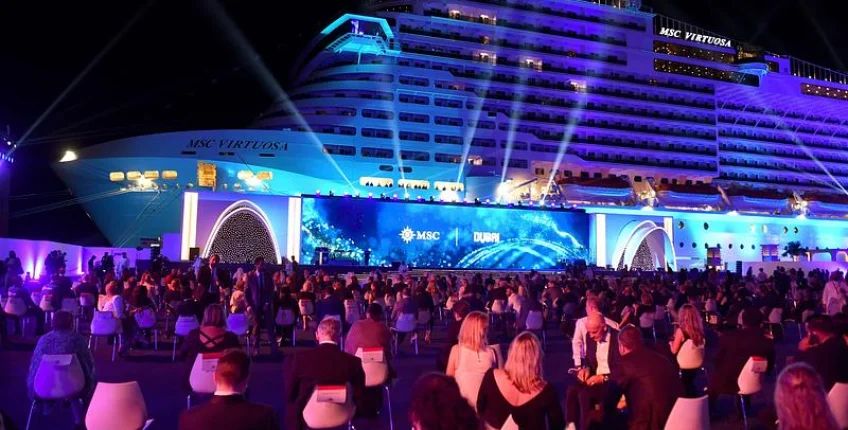 MSC VIRTUOSA pokřtěna v Dubaji