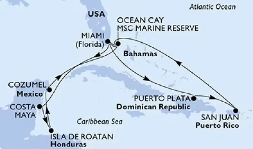 MSC World America bude spuštěna v Miami