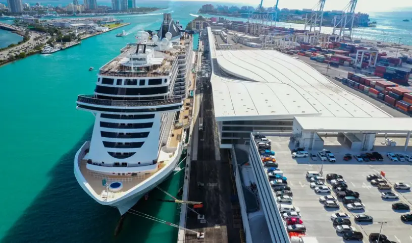 New MSC mega terminal in Miami can accommodate up to three ships at a time