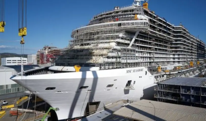 6 měsíců do spuštění lodě MSC SEASHORE