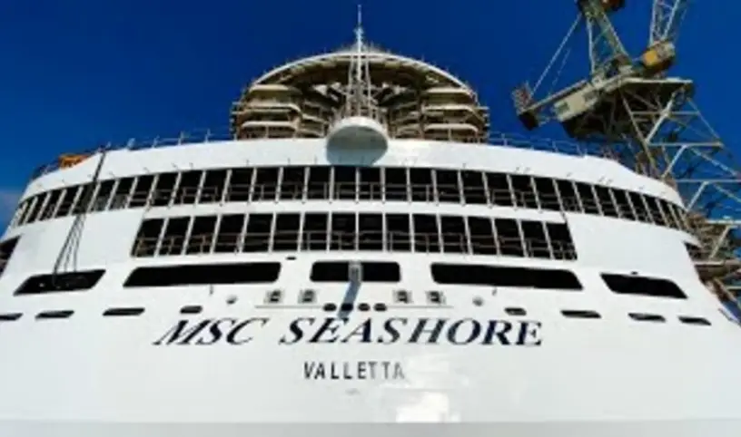 6 měsíců do spuštění lodě MSC SEASHORE