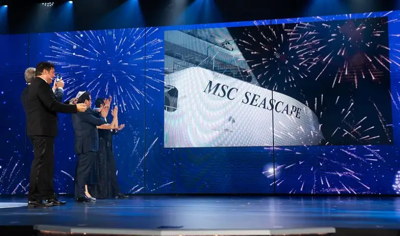 MSC SEASCAPE POKŘTĚNA V NEW YORKU