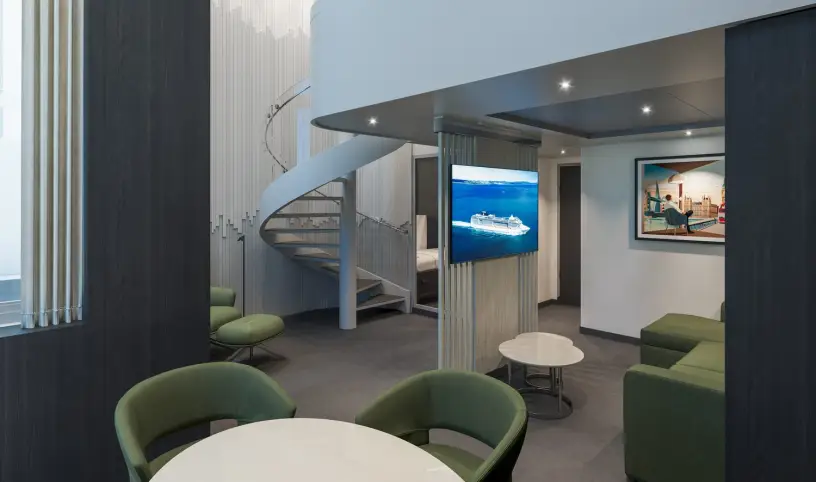 Dvoupatrové královské apartmá - MSC World Asia nabídne nové typy kajut MSC Yacht Club